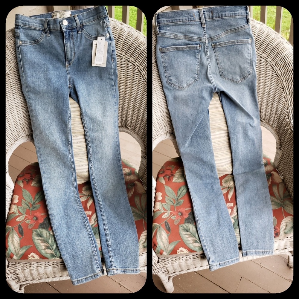 Free People Long & Lean mid hi waist jeggings jean - Picture 6 of 8